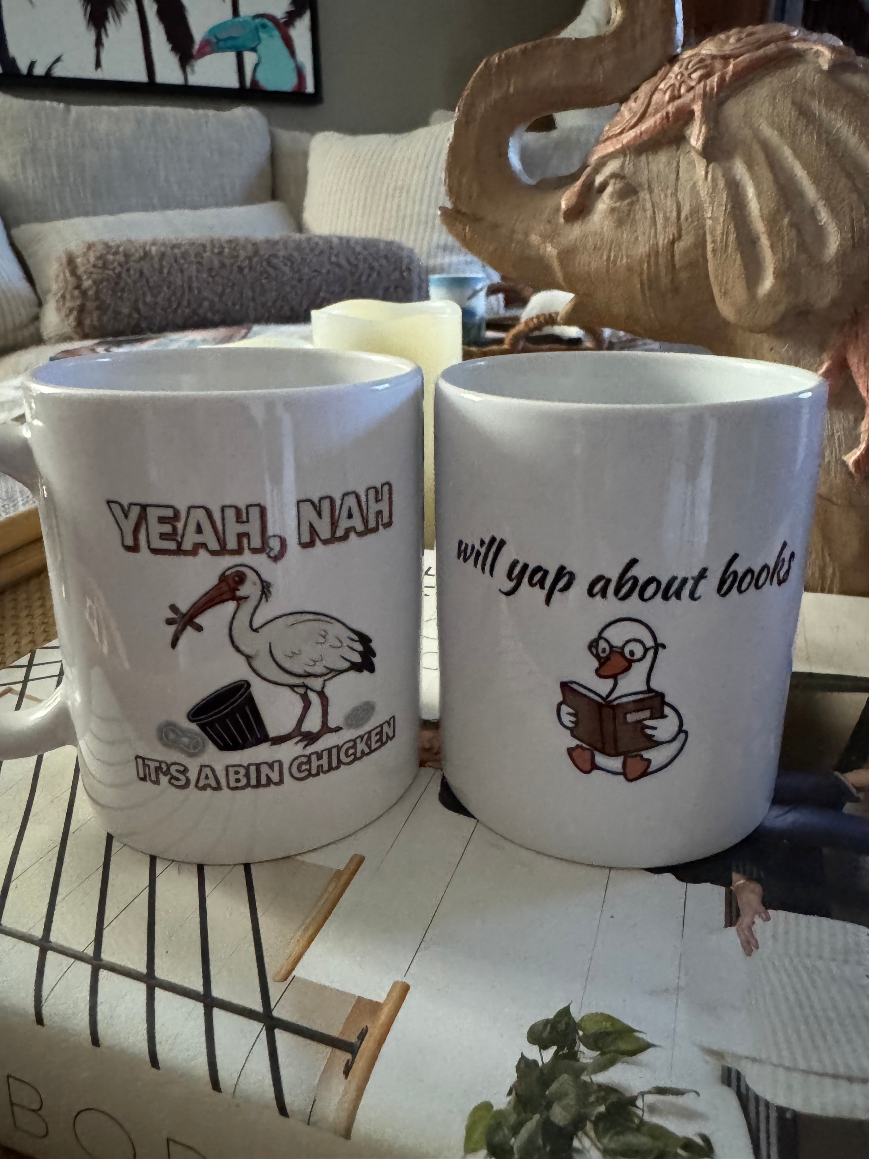 Will Yap About Books Duck Mug | Funny Book Lover Gift Mug for Readers & Book Club