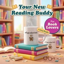 Will Yap About Books Duck Mug | Funny Book Lover Gift Mug for Readers & Book Club