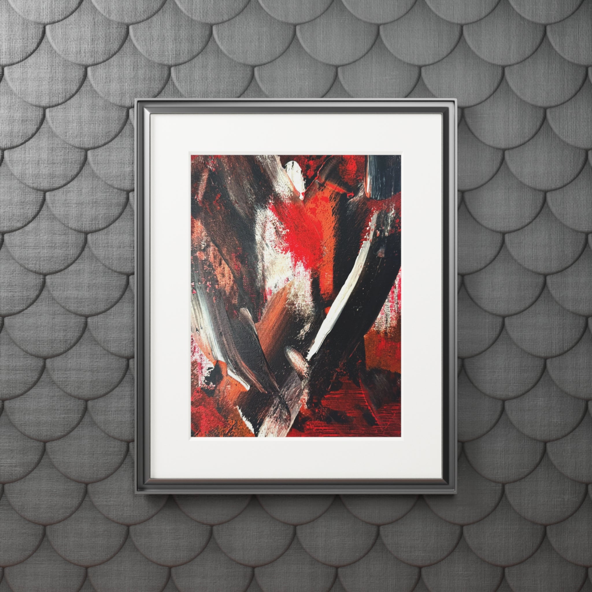 Eruption of Emotion Giclée Abstract Art Print | Passepartout Mounted Fine Art Print | Modern Colourful Wall Art
