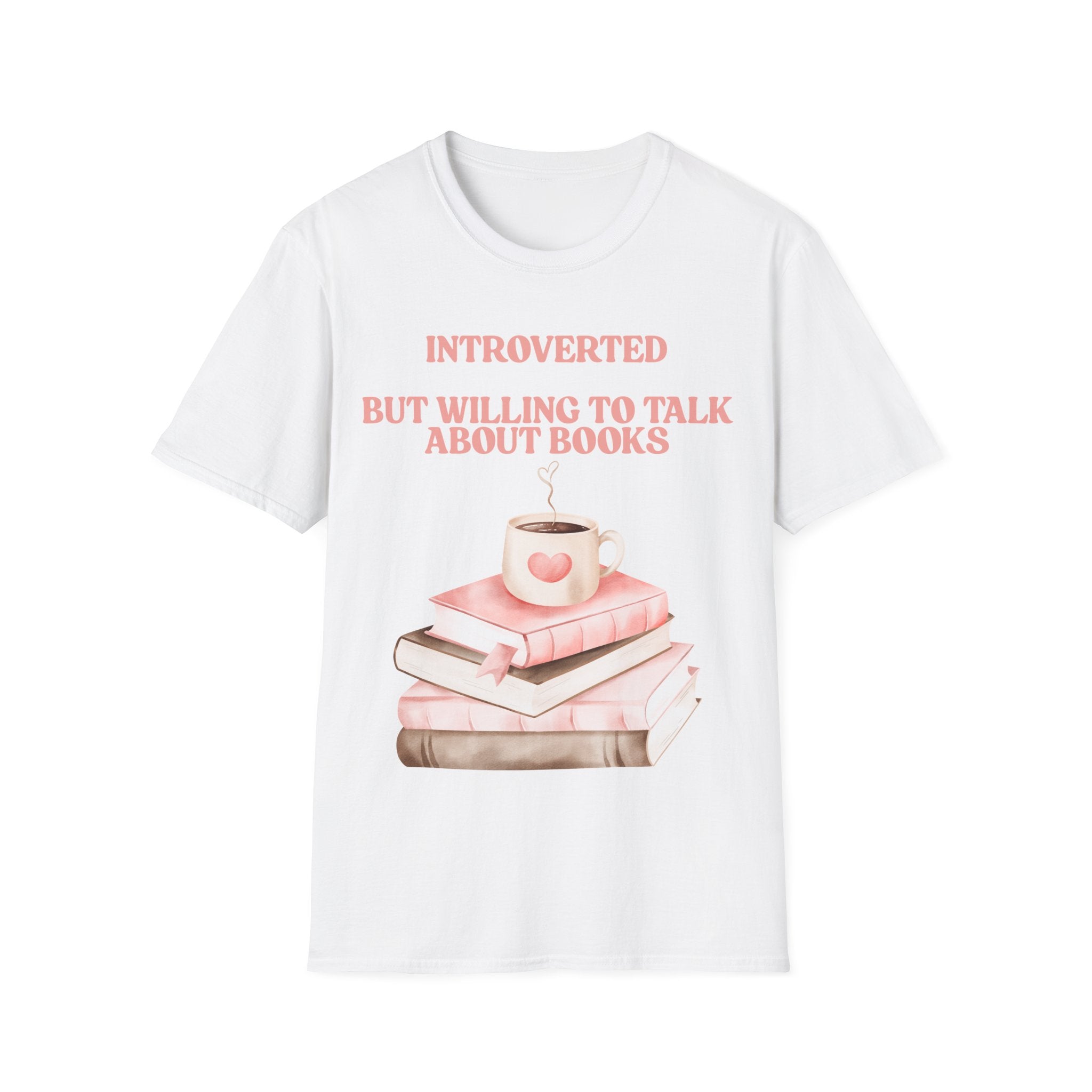 Introverted But Willing to Talk About Books T-Shirt | Book Lover Gift Tee