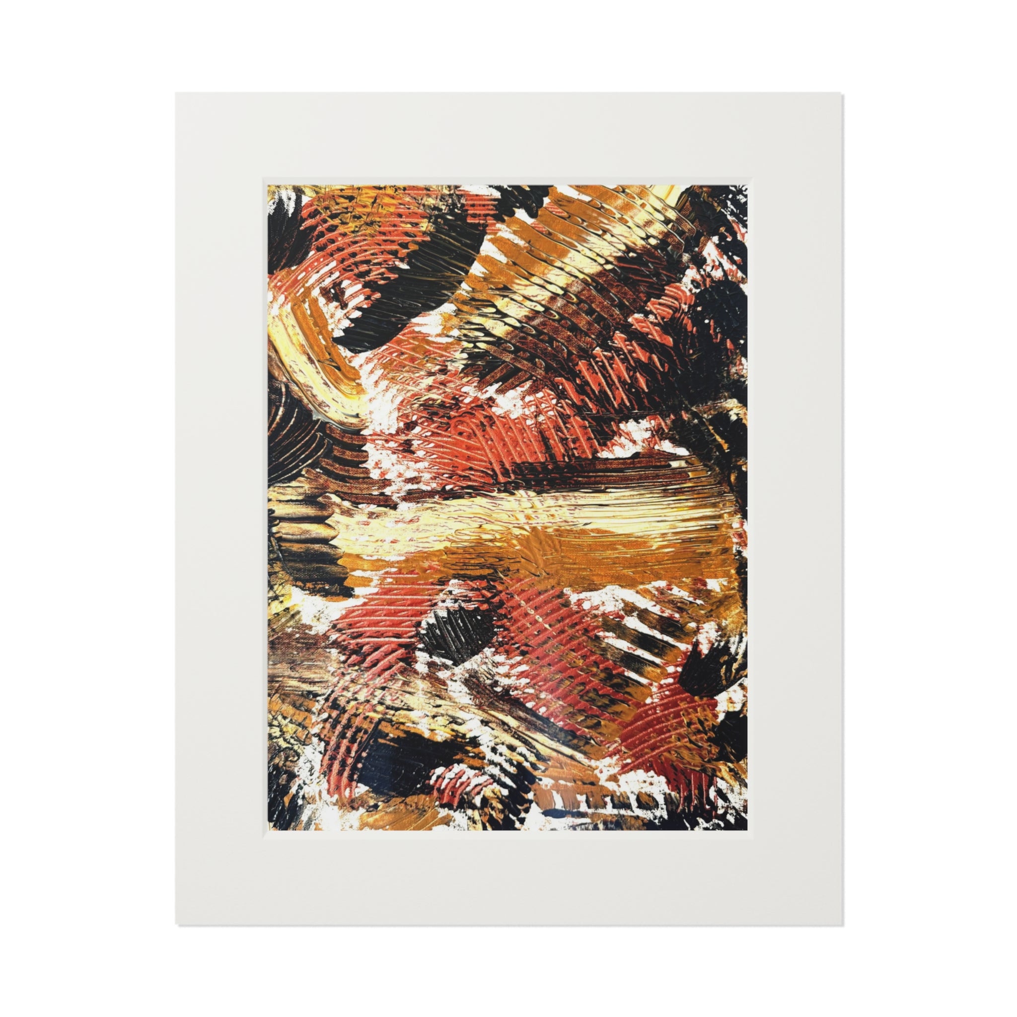 Kaleidoscope of Earth Giclée Abstract Art Print | Passepartout Mounted Fine Art Print | Modern Colourful Wall Art