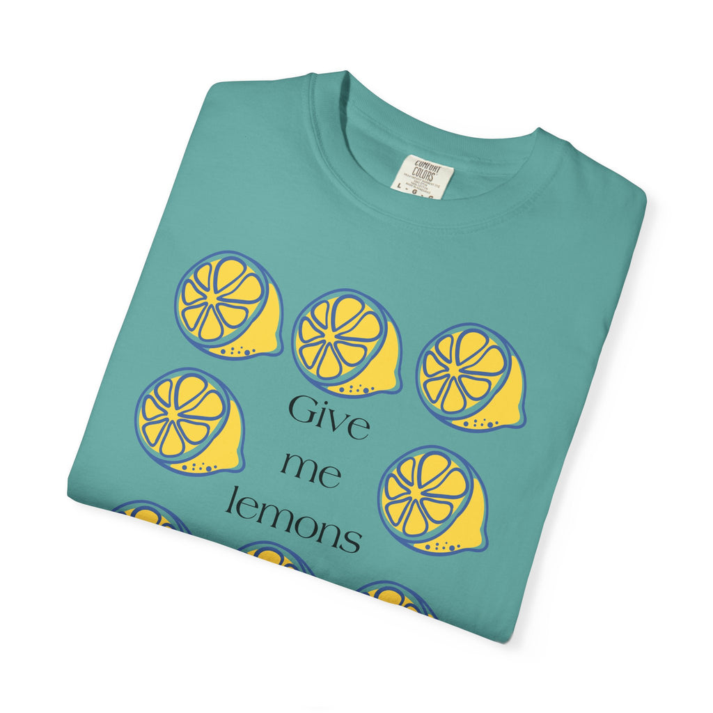 Give Me Lemons T-Shirt | Lemon Slice Graphic Tee, Citrus Floral Design