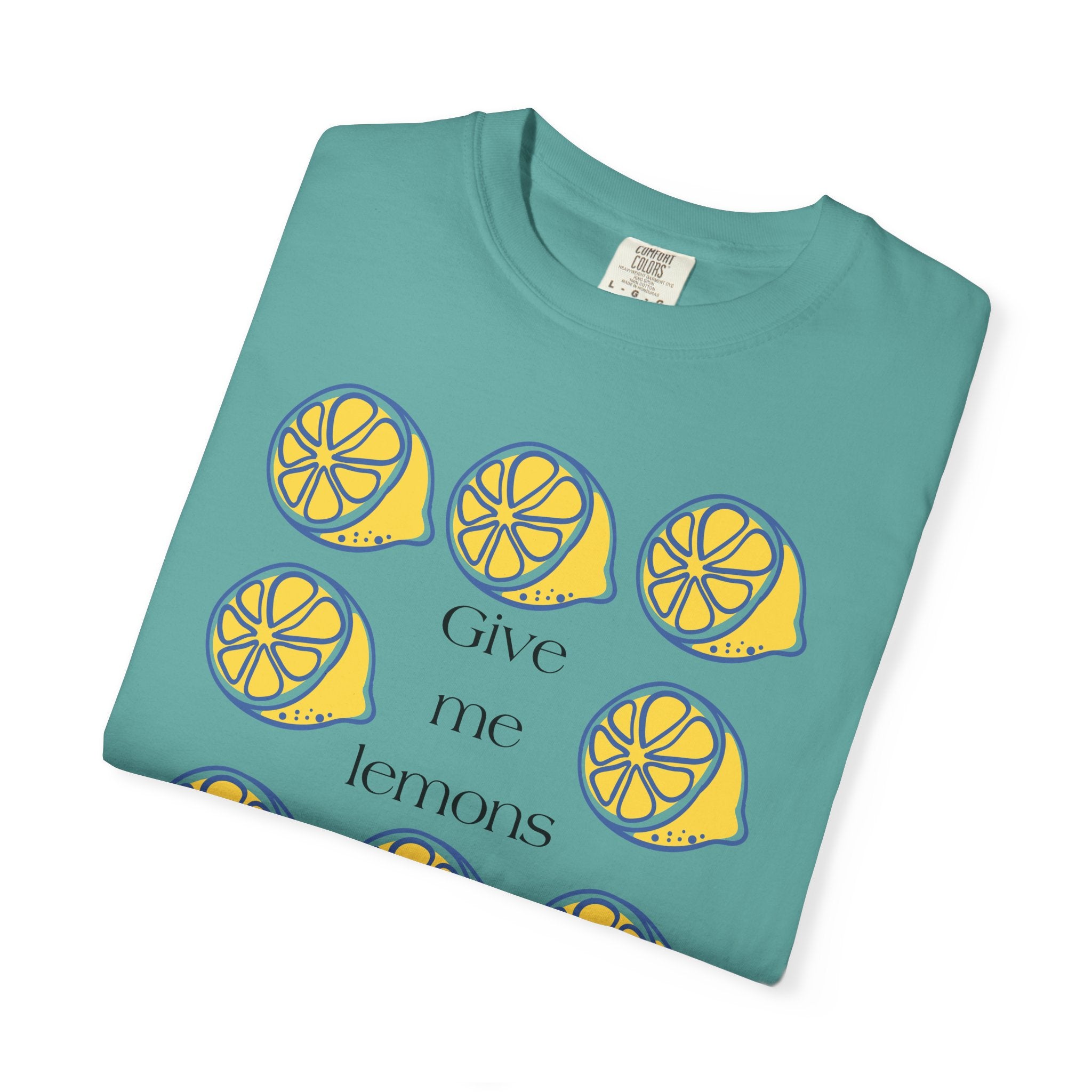 Give Me Lemons T-Shirt | Lemon Slice Graphic Tee, Citrus Floral Design