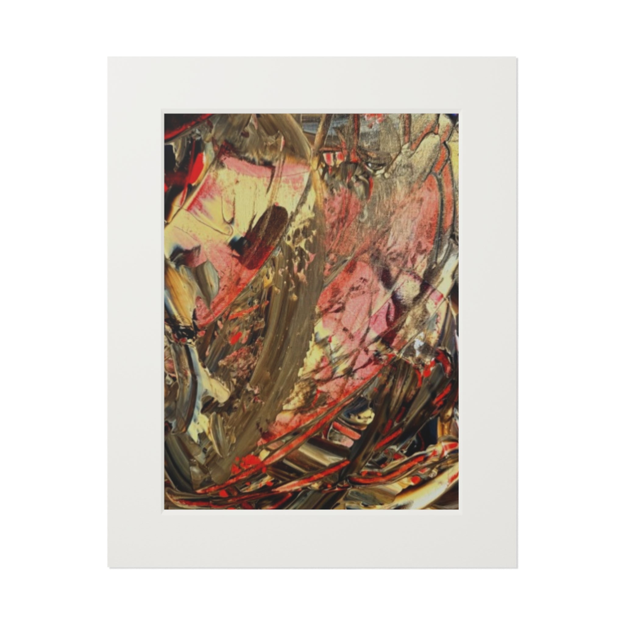Dance of Colour Giclée Abstract Art Print | Passepartout Mounted Fine Art Print | Modern Colourful Wall Art