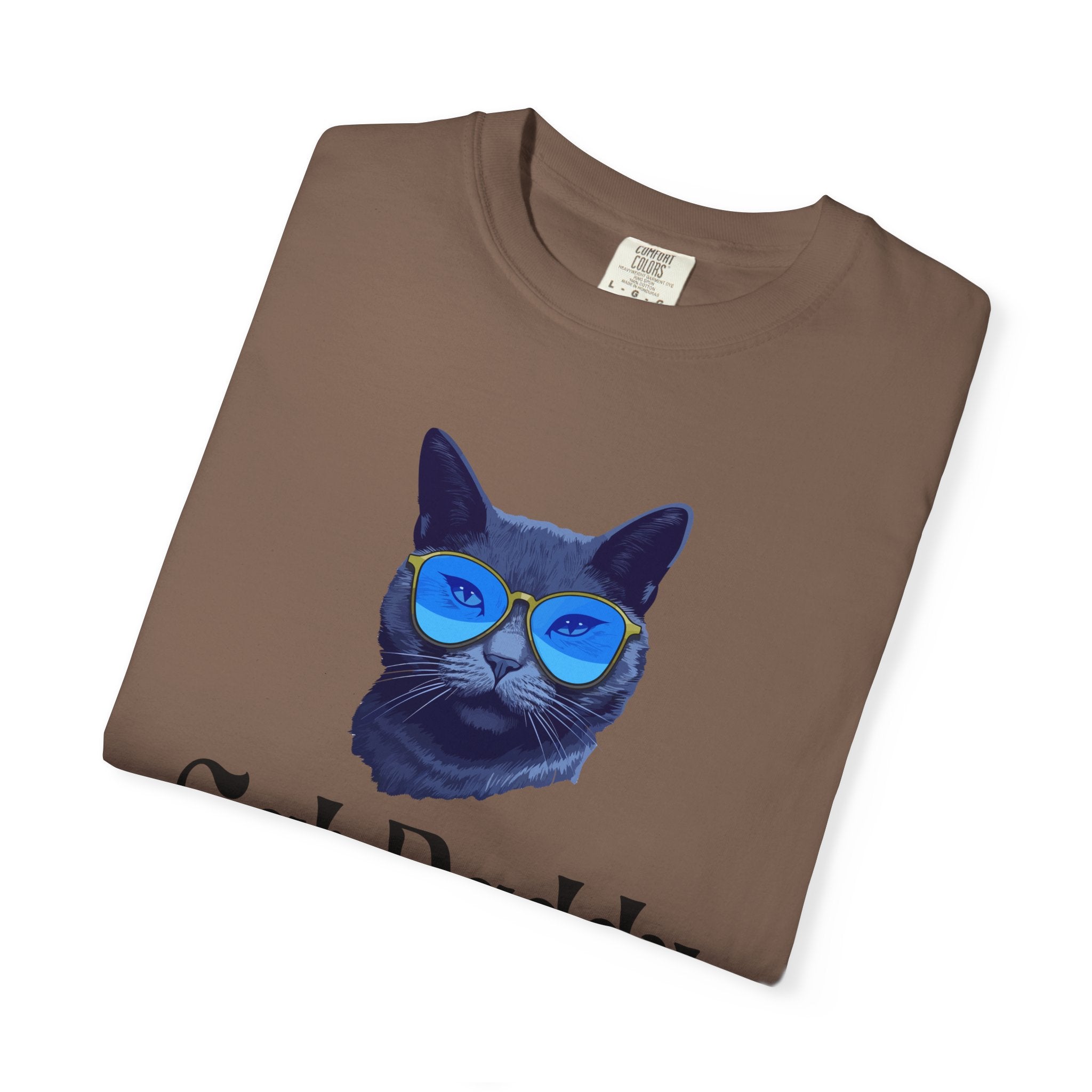 Cat Daddy Graphic T-Shirt | Cat Face with Sunglasses Retro Tee