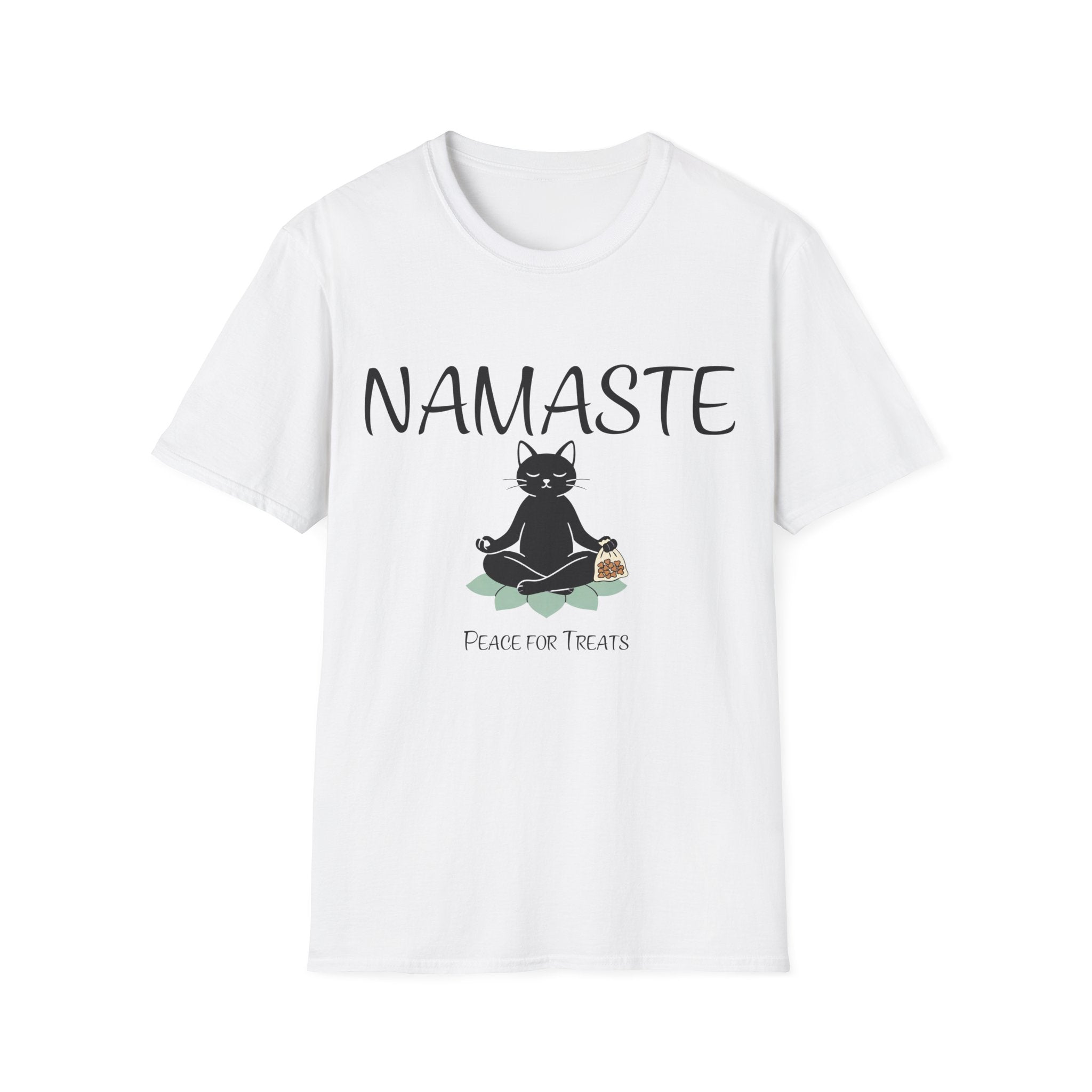 Namaste Cat T-Shirt | Funny Yoga Cat Lover Gift Tee for Yogis & Cat Parents