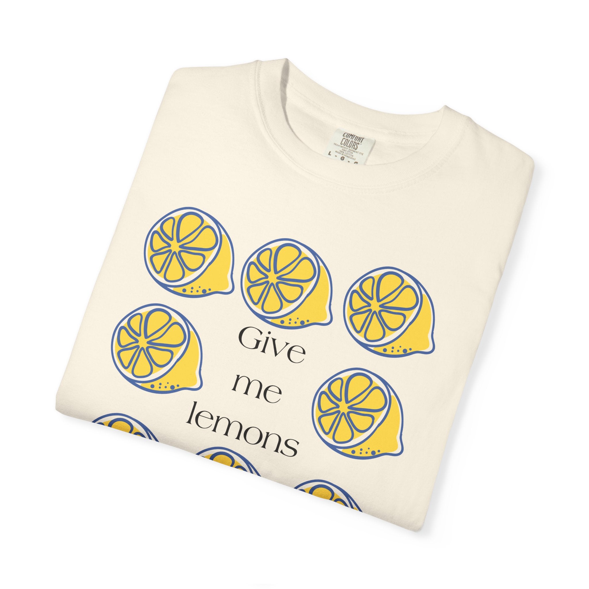 Give Me Lemons T-Shirt | Lemon Slice Graphic Tee, Citrus Floral Design