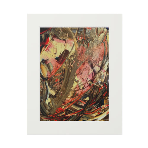Dance of Colour Giclée Abstract Art Print | Passepartout Mounted Fine Art Print | Modern Colourful Wall Art