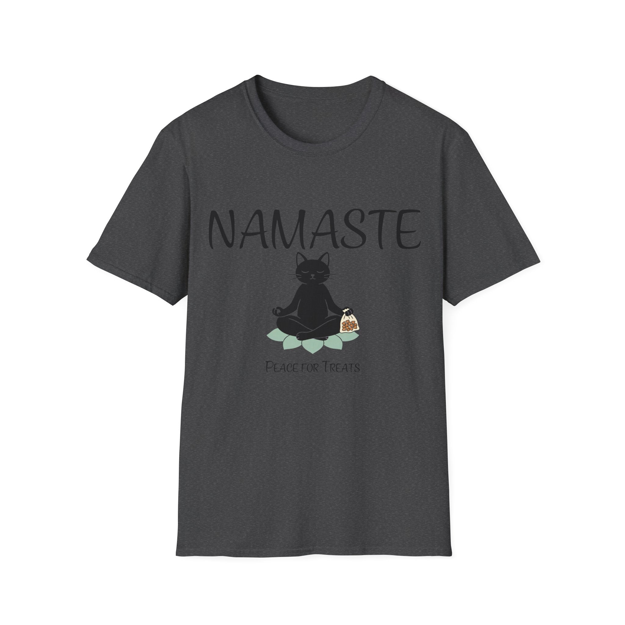 Namaste Cat T-Shirt | Funny Yoga Cat Lover Gift Tee for Yogis & Cat Parents