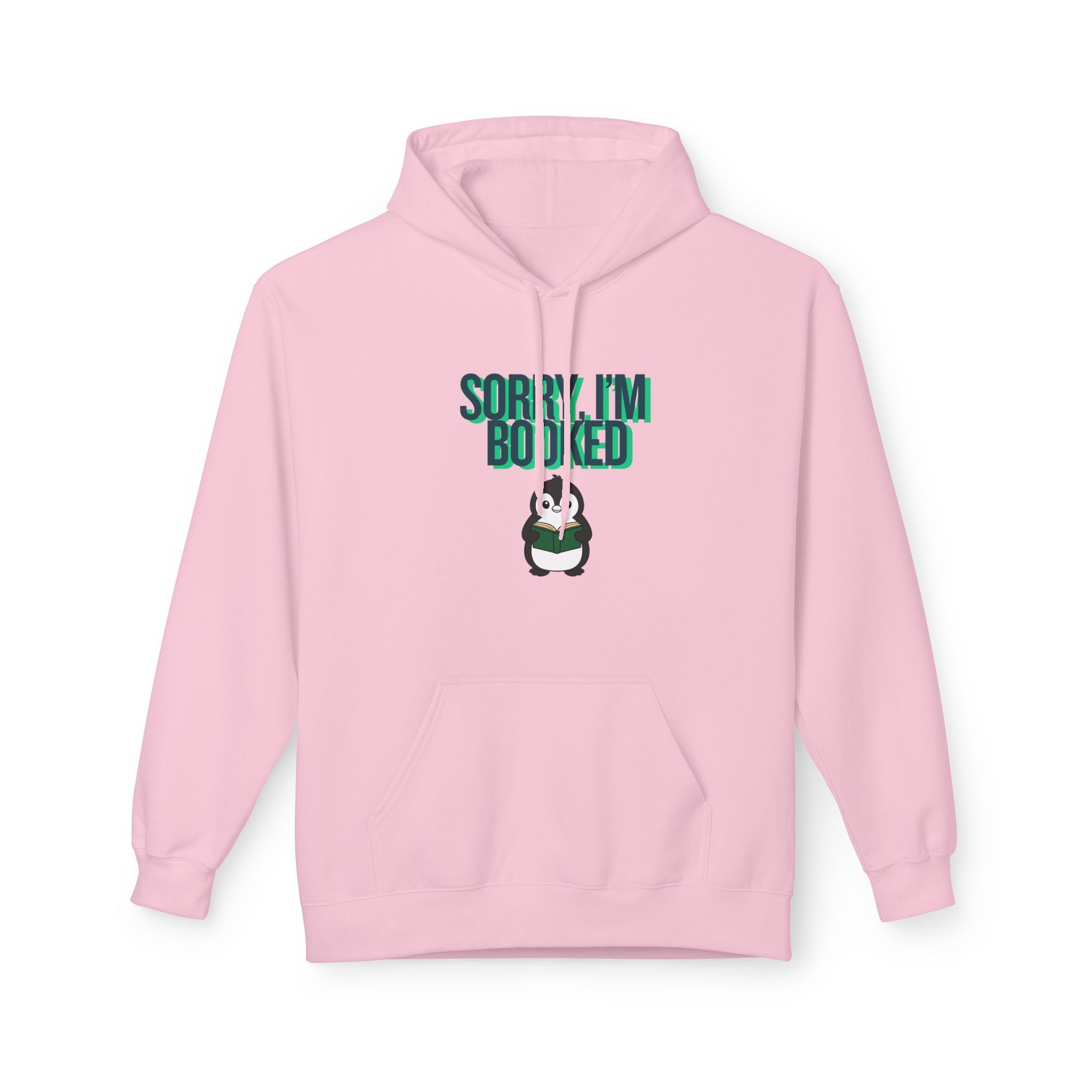 Sorry, I'm Booked Penguin Reading Hoodie | Cute Book Lover Gift for Readers & Bookworms
