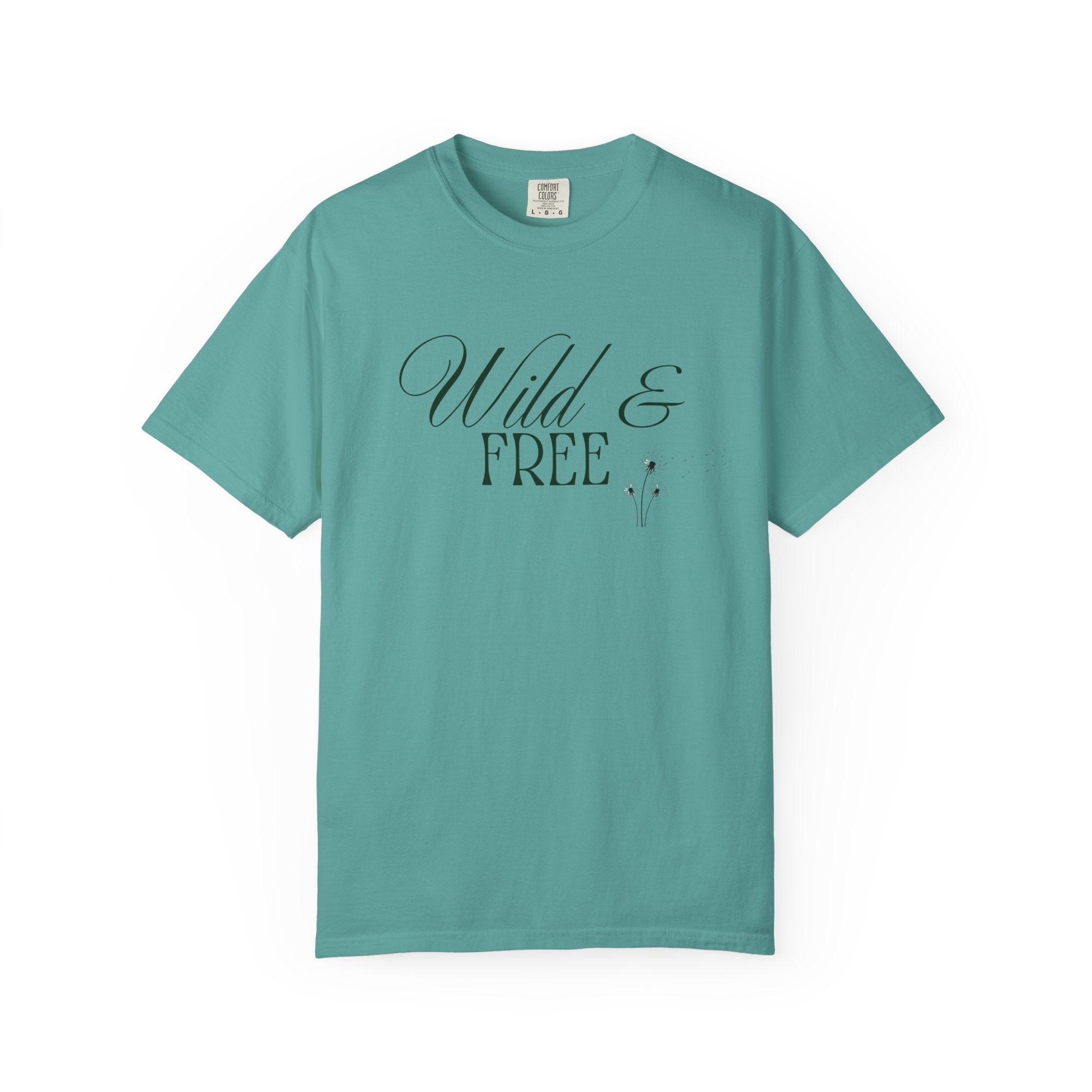 Wild & Free Script T-Shirt | Boho Nature Graphic Tee