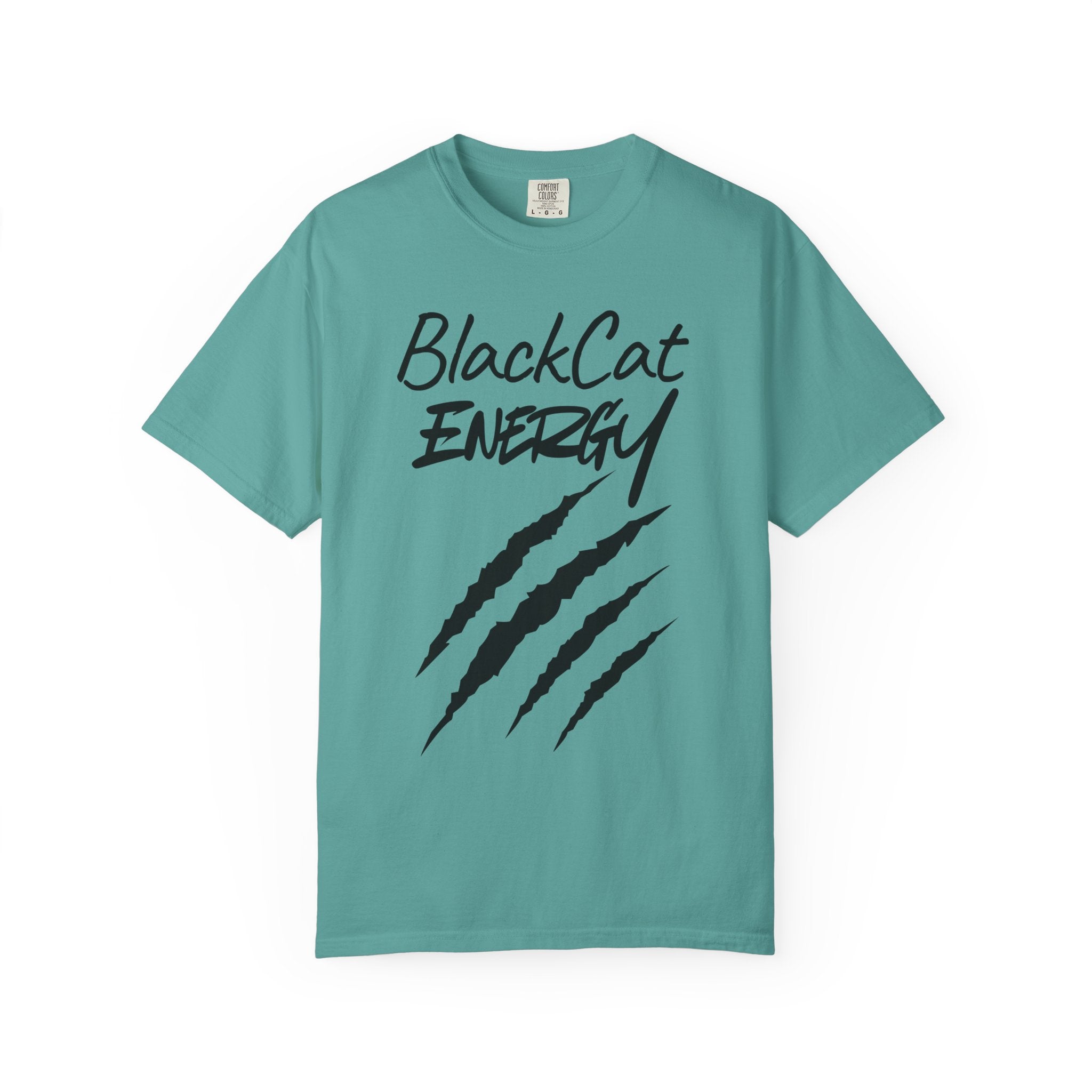 Black Cat Energy T-Shirt | Witchy Cat Lover Graphic Tee