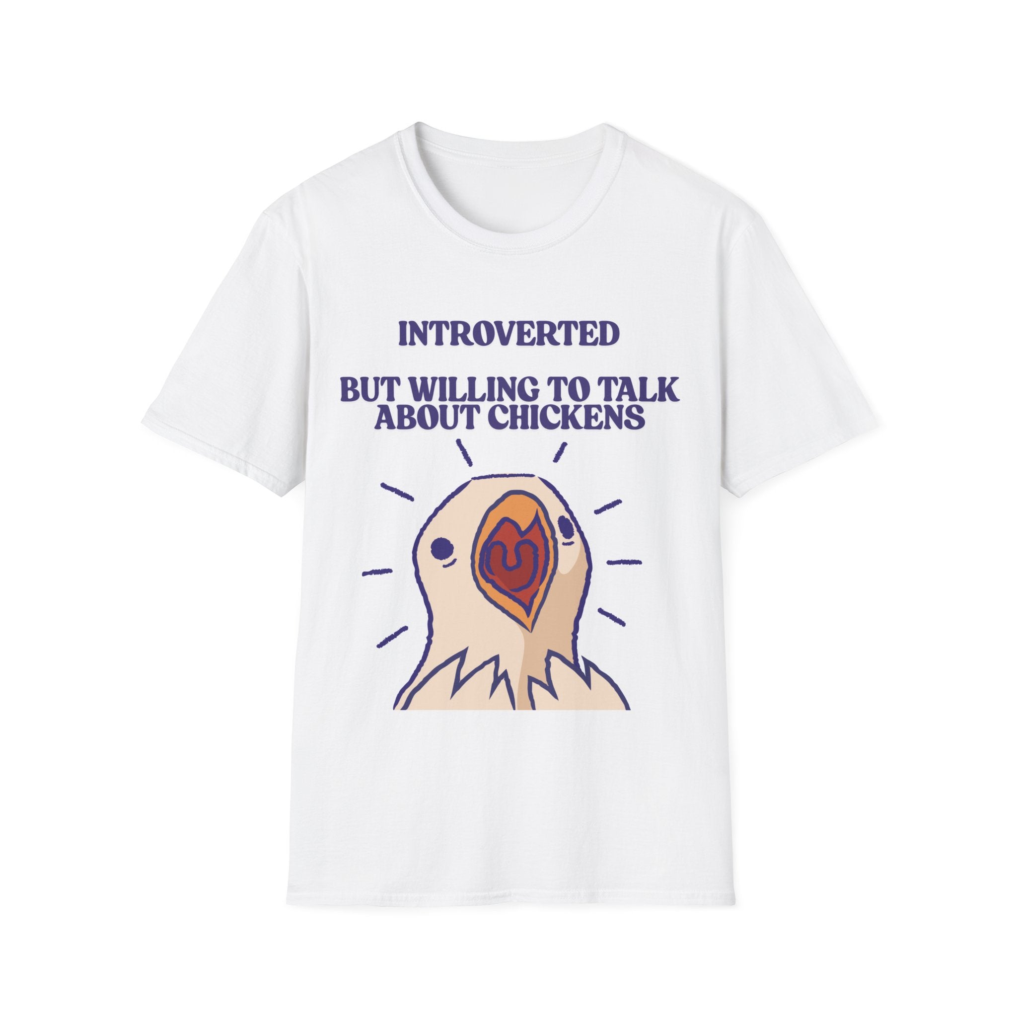 Introverted Chicken Lover T-Shirt | Funny Farm Chicken Gift Tee for Chicken Keepers