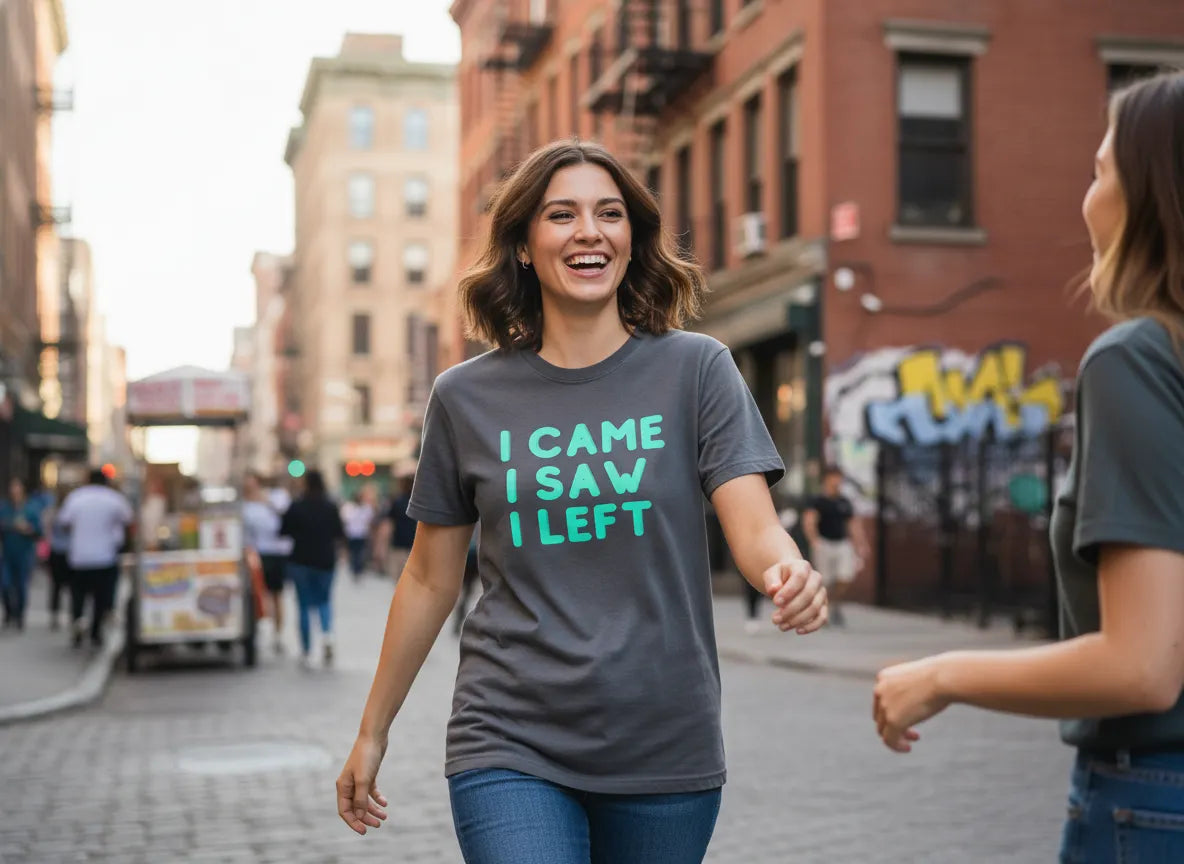 I Came I Saw I Left T-shirt | Funny Statement Tee
