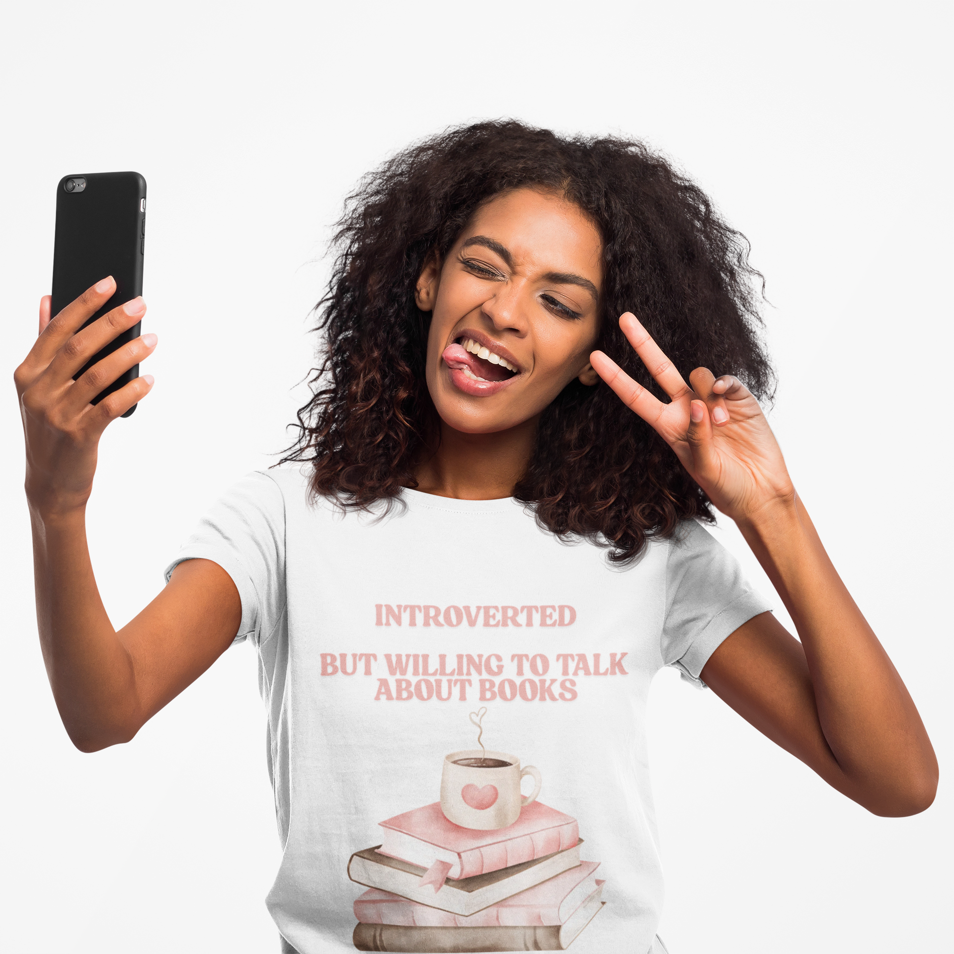 Introverted But Willing to Talk About Books T-Shirt | Book Lover Gift Tee