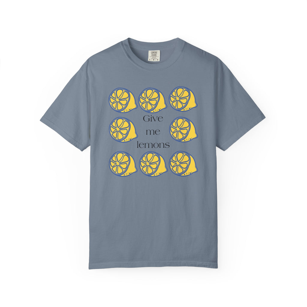 Give Me Lemons T-Shirt | Lemon Slice Graphic Tee, Citrus Floral Design