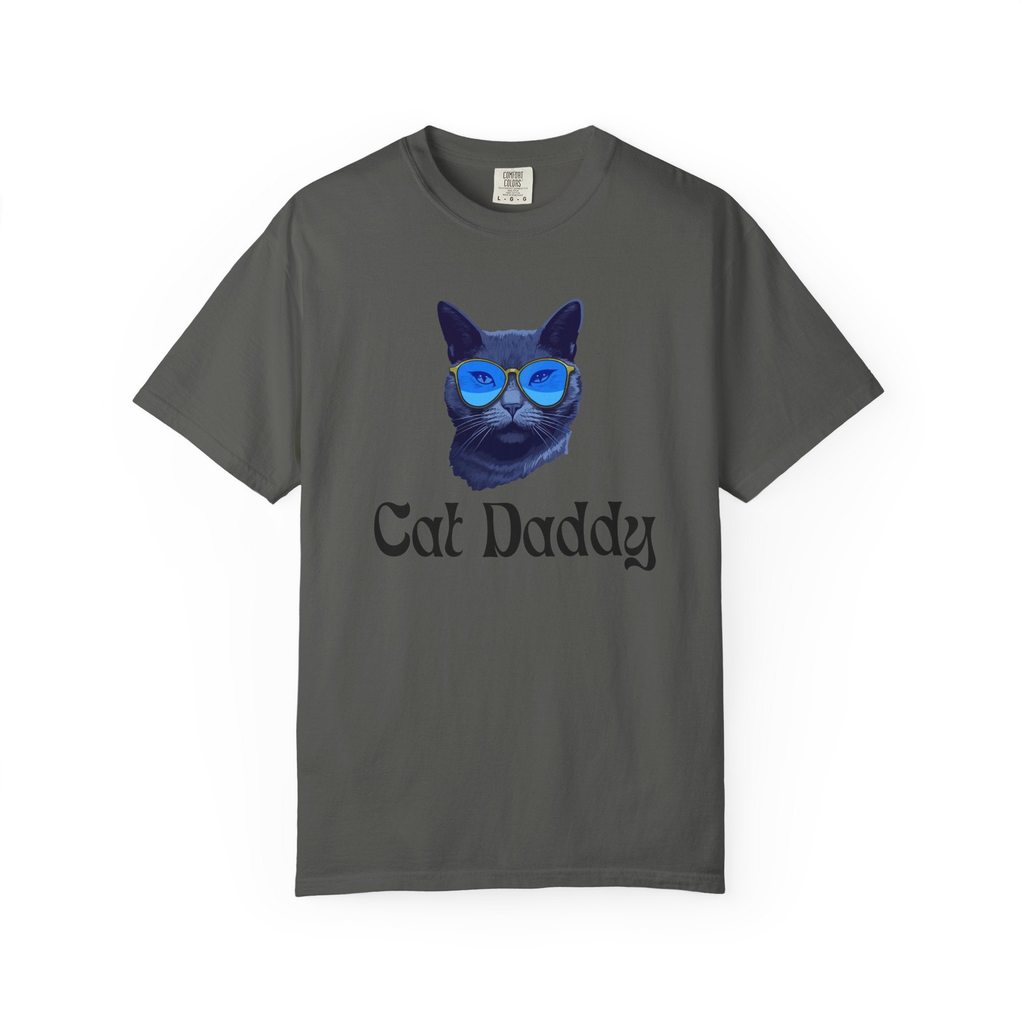Cat Daddy Graphic T-Shirt | Cat Face with Sunglasses Retro Tee