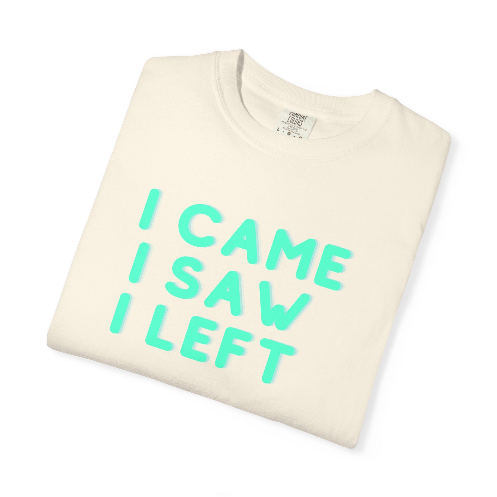 I Came I Saw I Left T-shirt | Funny Statement Tee