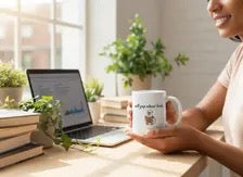 Will Yap About Books Duck Mug | Funny Book Lover Gift Mug for Readers & Book Club