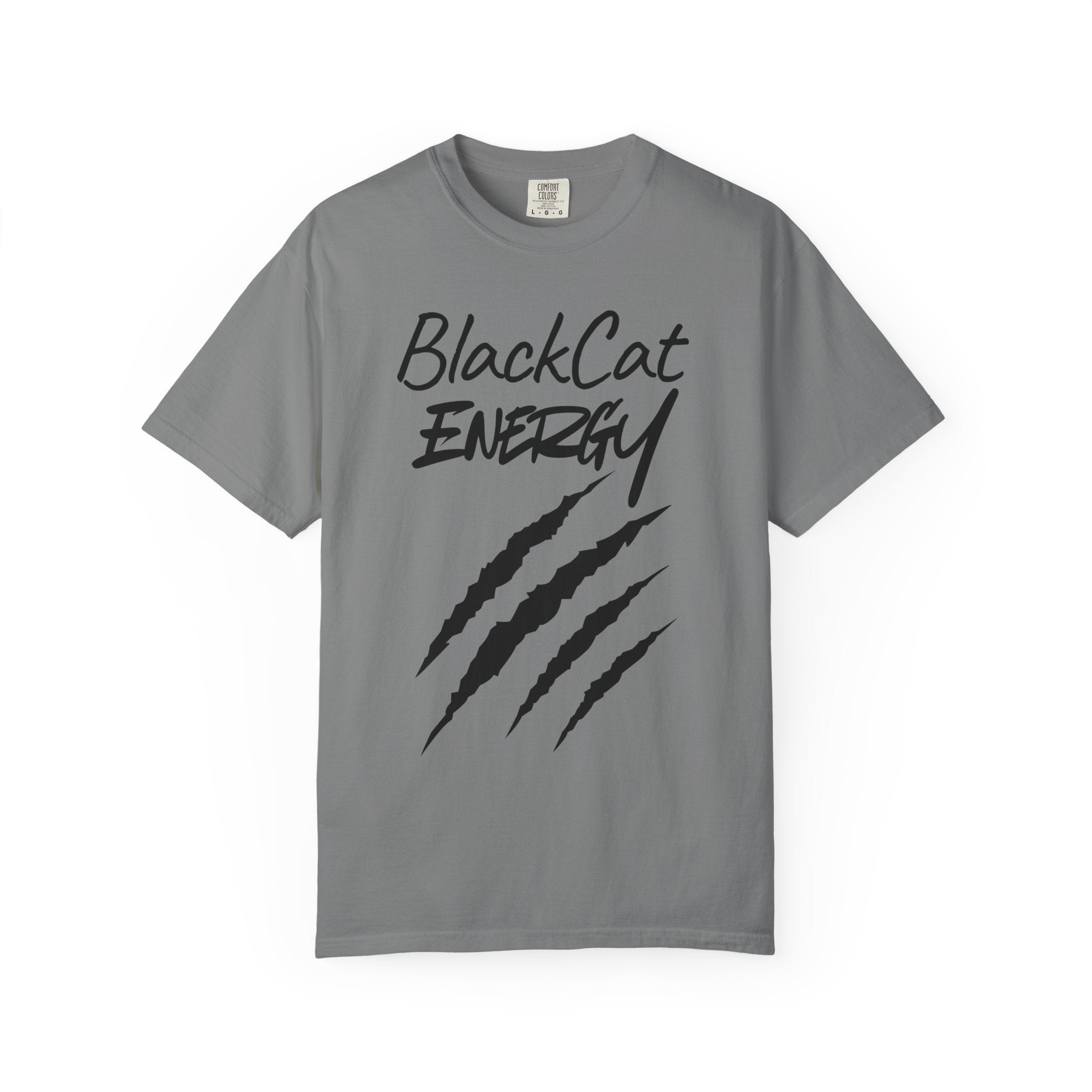 Black Cat Energy T-Shirt | Witchy Cat Lover Graphic Tee