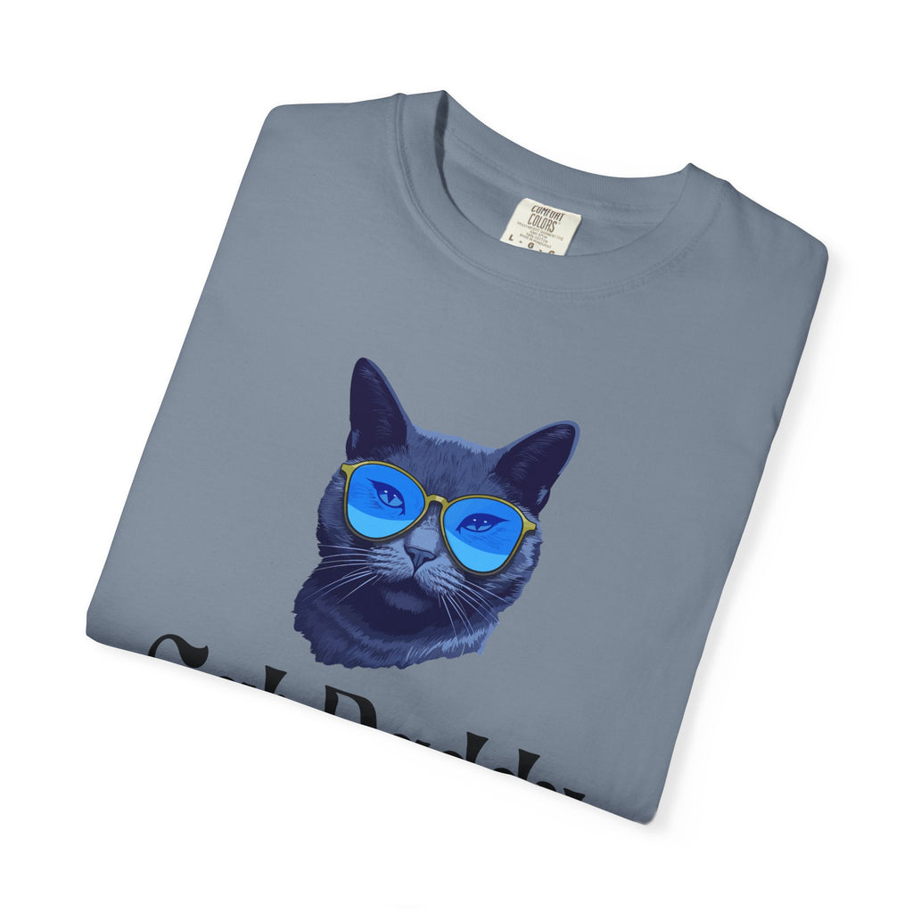 Cat Daddy Graphic T-Shirt | Cat Face with Sunglasses Retro Tee