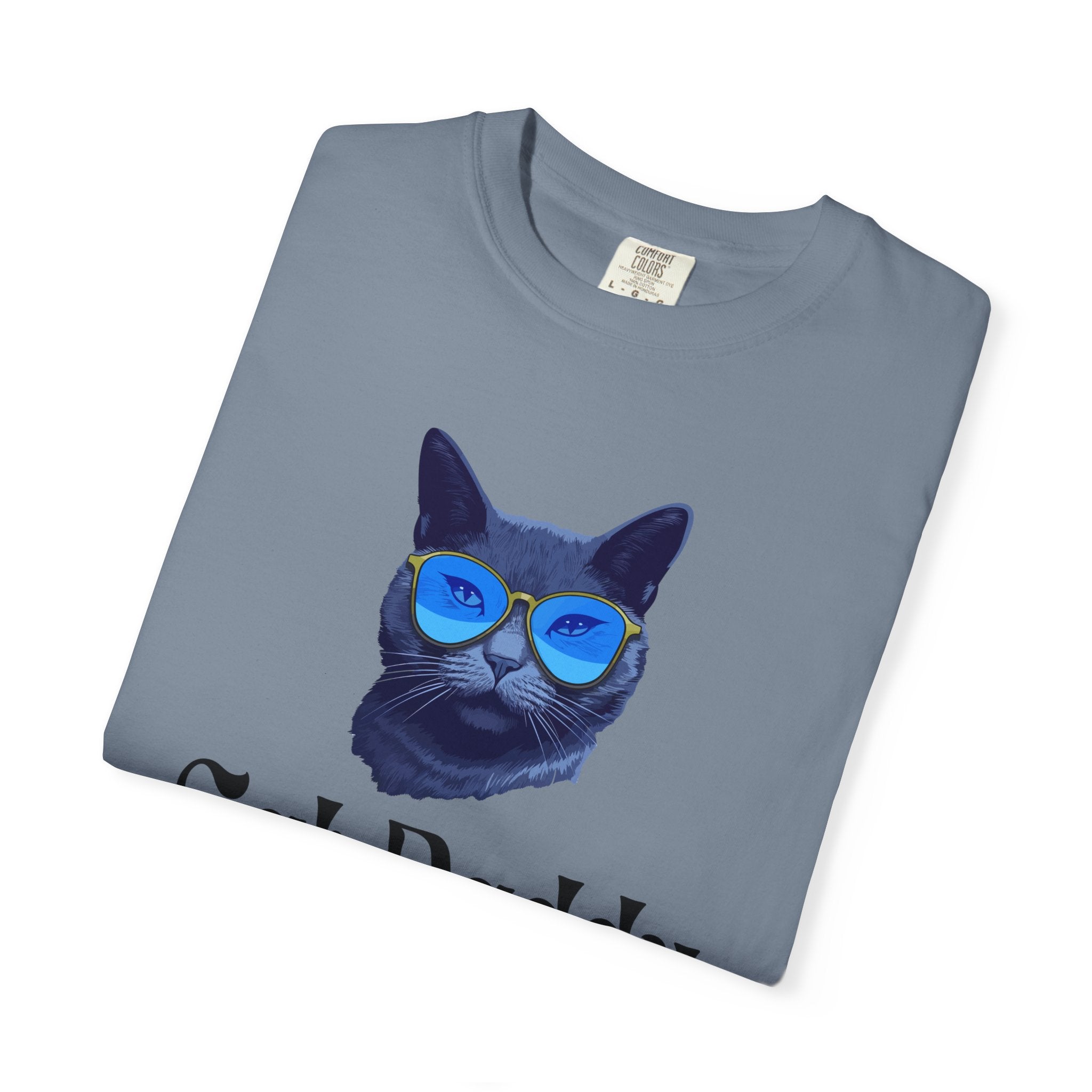 Cat Daddy Graphic T-Shirt | Cat Face with Sunglasses Retro Tee