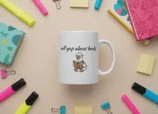 Will Yap About Books Duck Mug | Funny Book Lover Gift Mug for Readers & Book Club