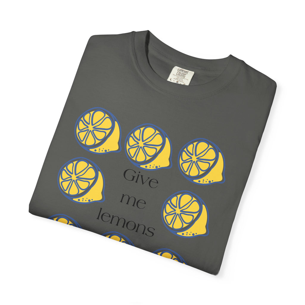 Give Me Lemons T-Shirt | Lemon Slice Graphic Tee, Citrus Floral Design