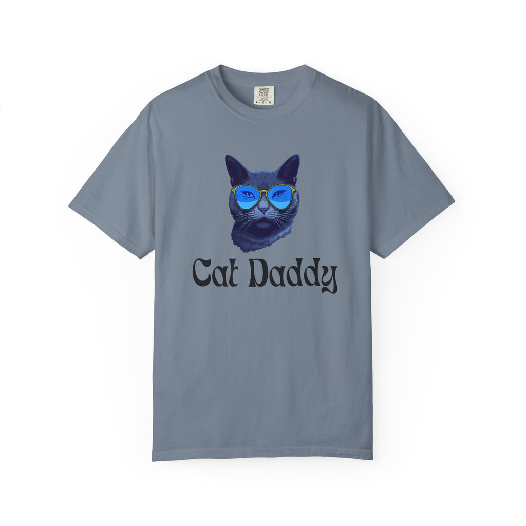 Cat Daddy Graphic T-Shirt | Cat Face with Sunglasses Retro Tee