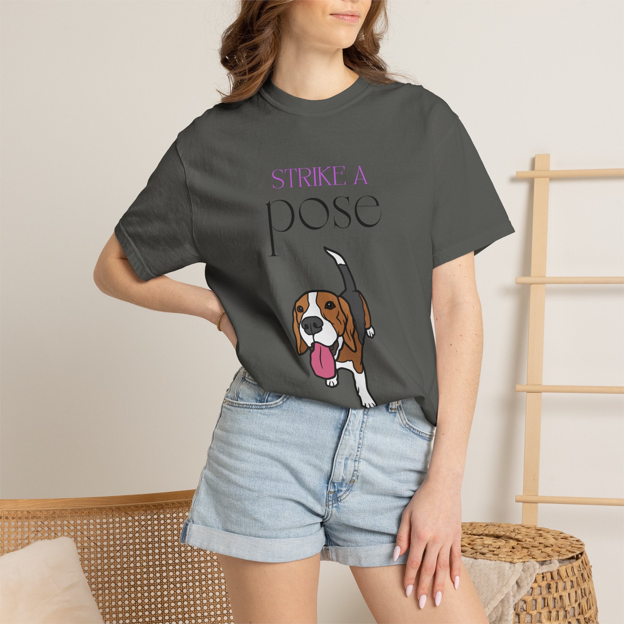 Strike a Pose Beagle T-Shirt | Cute Dog Graphic Tee
