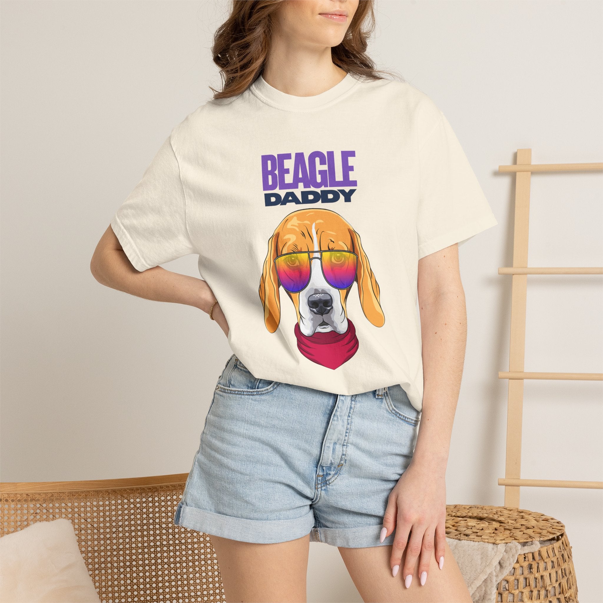 Beagle Daddy T-Shirt | Dog Dad Graphic Tee