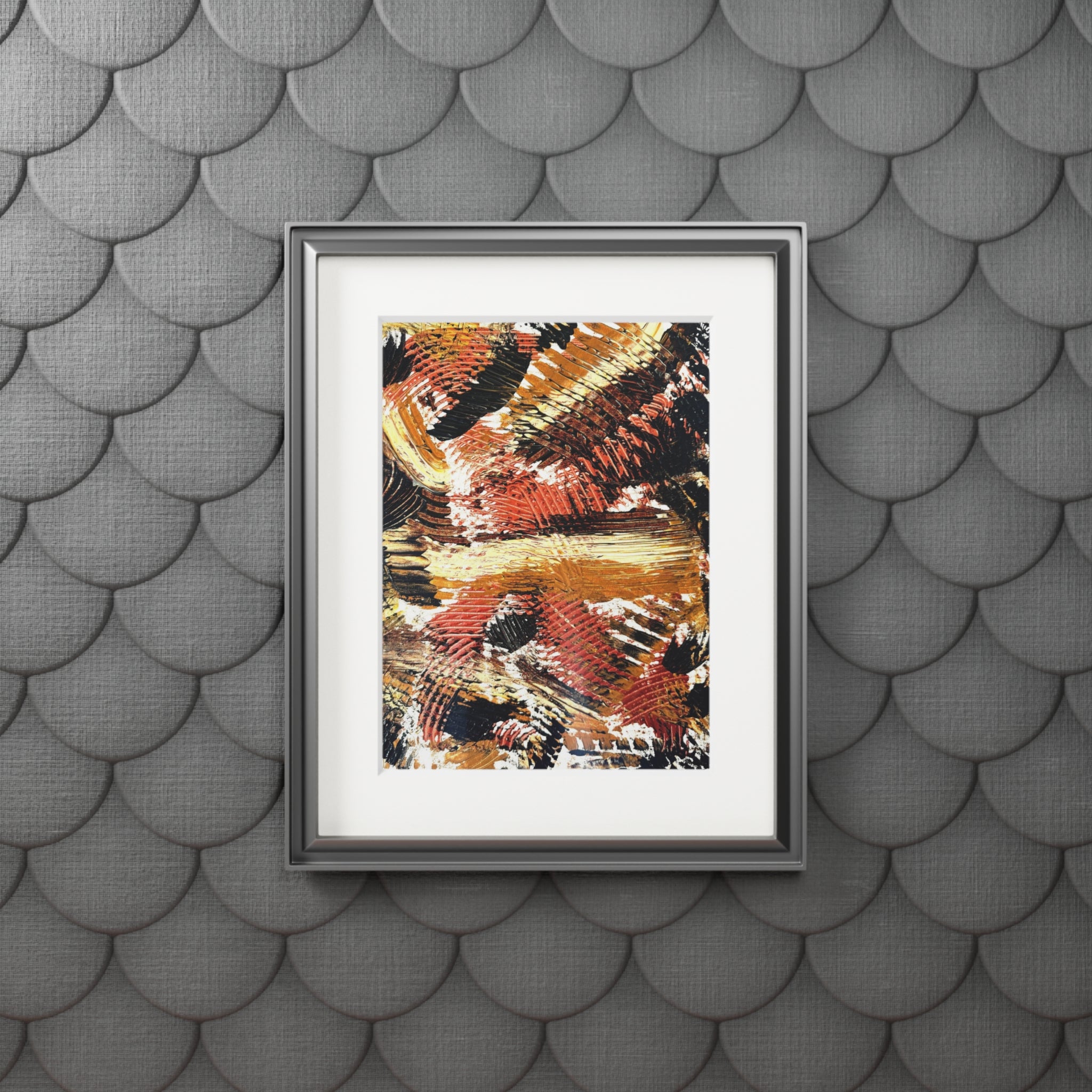 Kaleidoscope of Earth Giclée Abstract Art Print | Passepartout Mounted Fine Art Print | Modern Colourful Wall Art