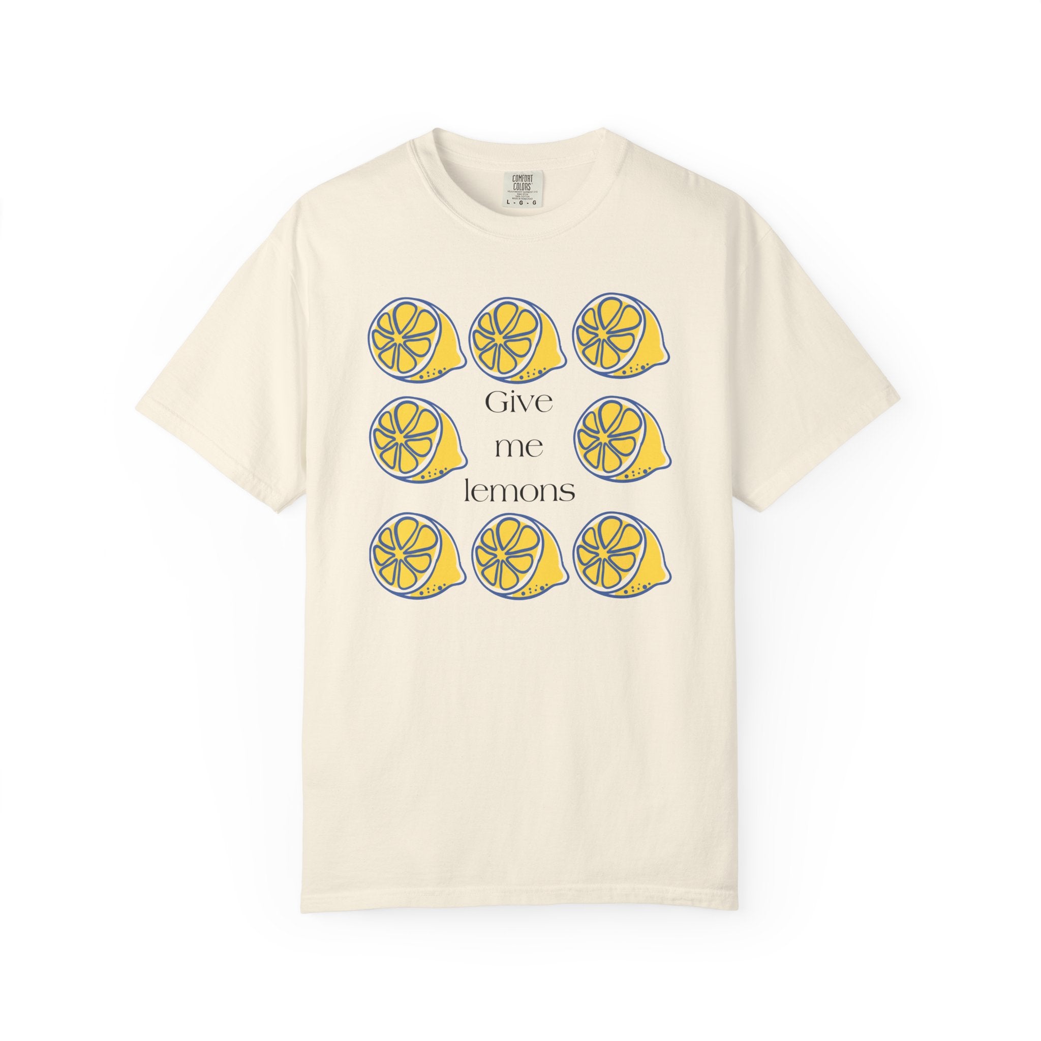 Give Me Lemons T-Shirt | Lemon Slice Graphic Tee, Citrus Floral Design