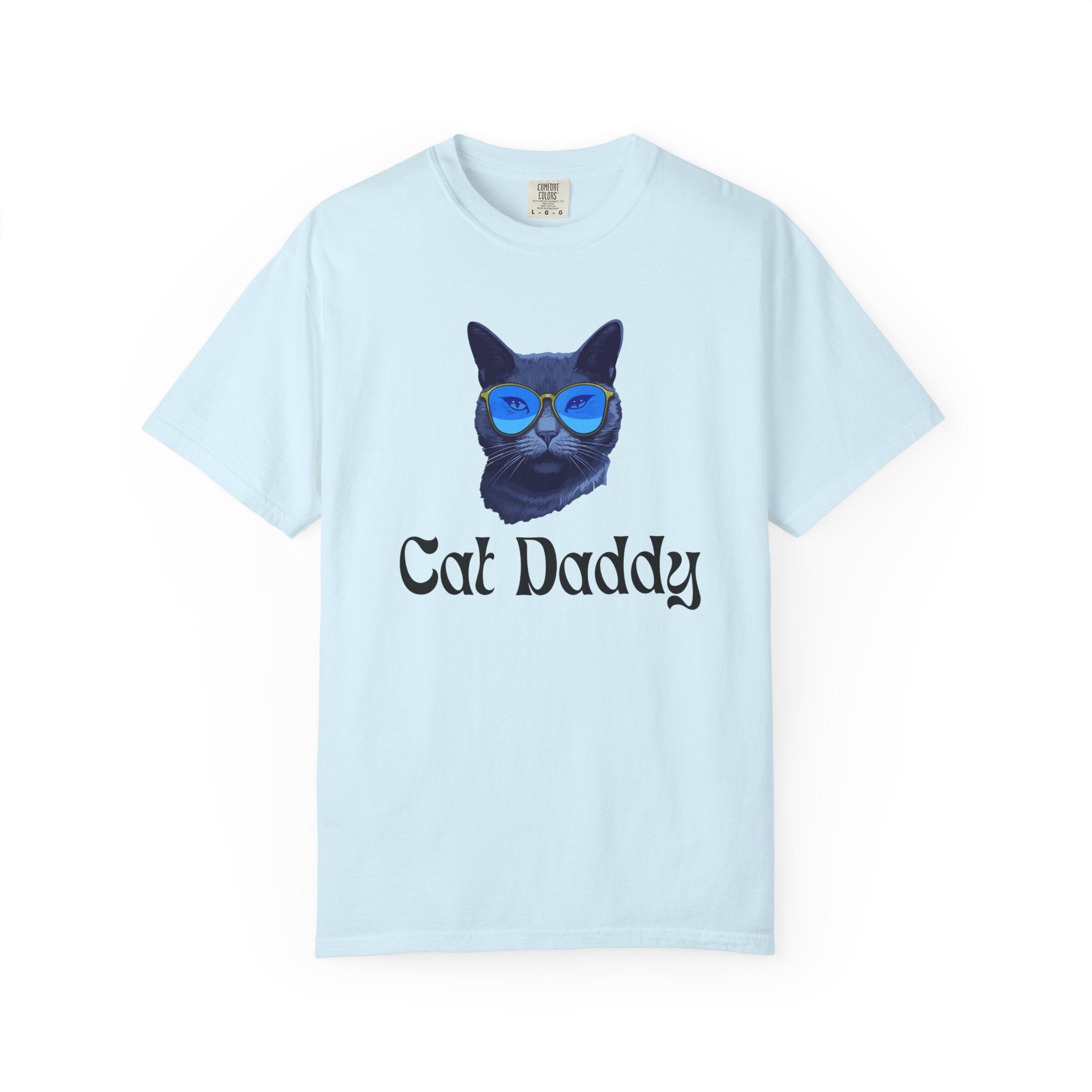 Cat Daddy Graphic T-Shirt | Cat Face with Sunglasses Retro Tee