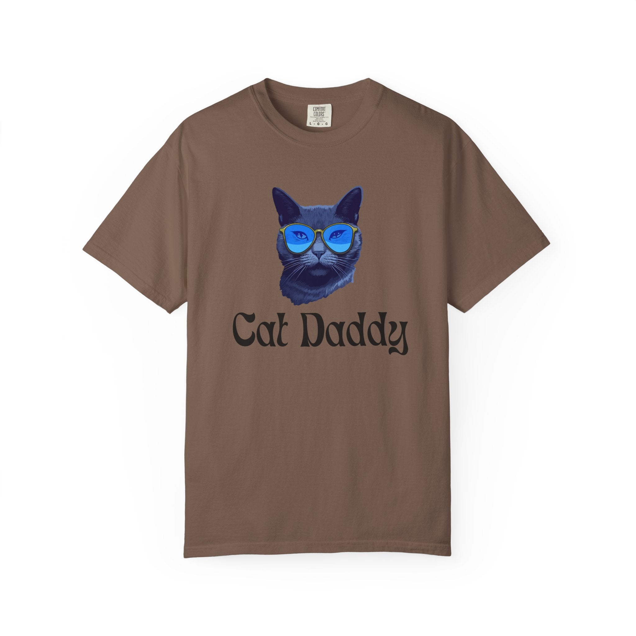 Cat Daddy Graphic T-Shirt | Cat Face with Sunglasses Retro Tee
