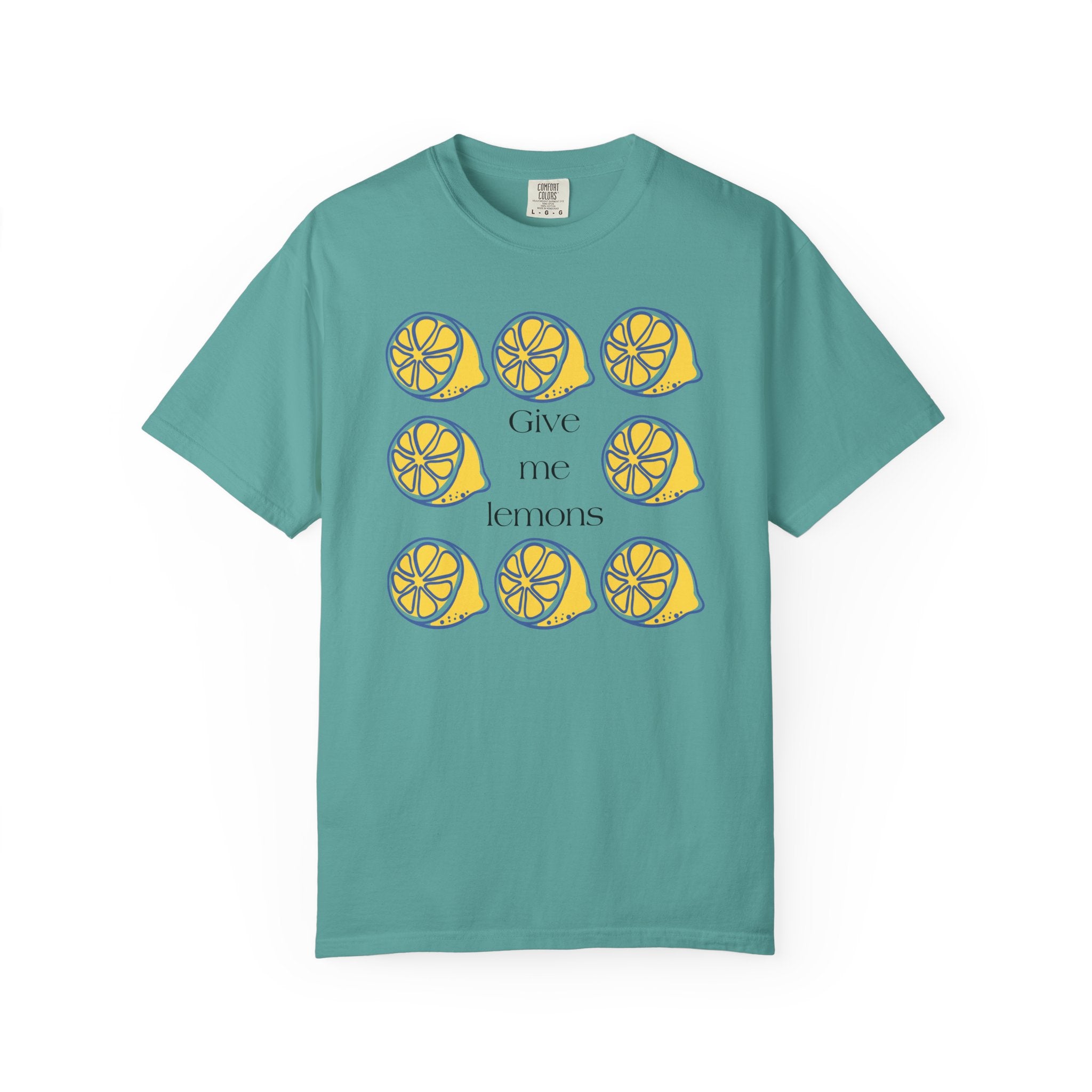 Give Me Lemons T-Shirt | Lemon Slice Graphic Tee, Citrus Floral Design