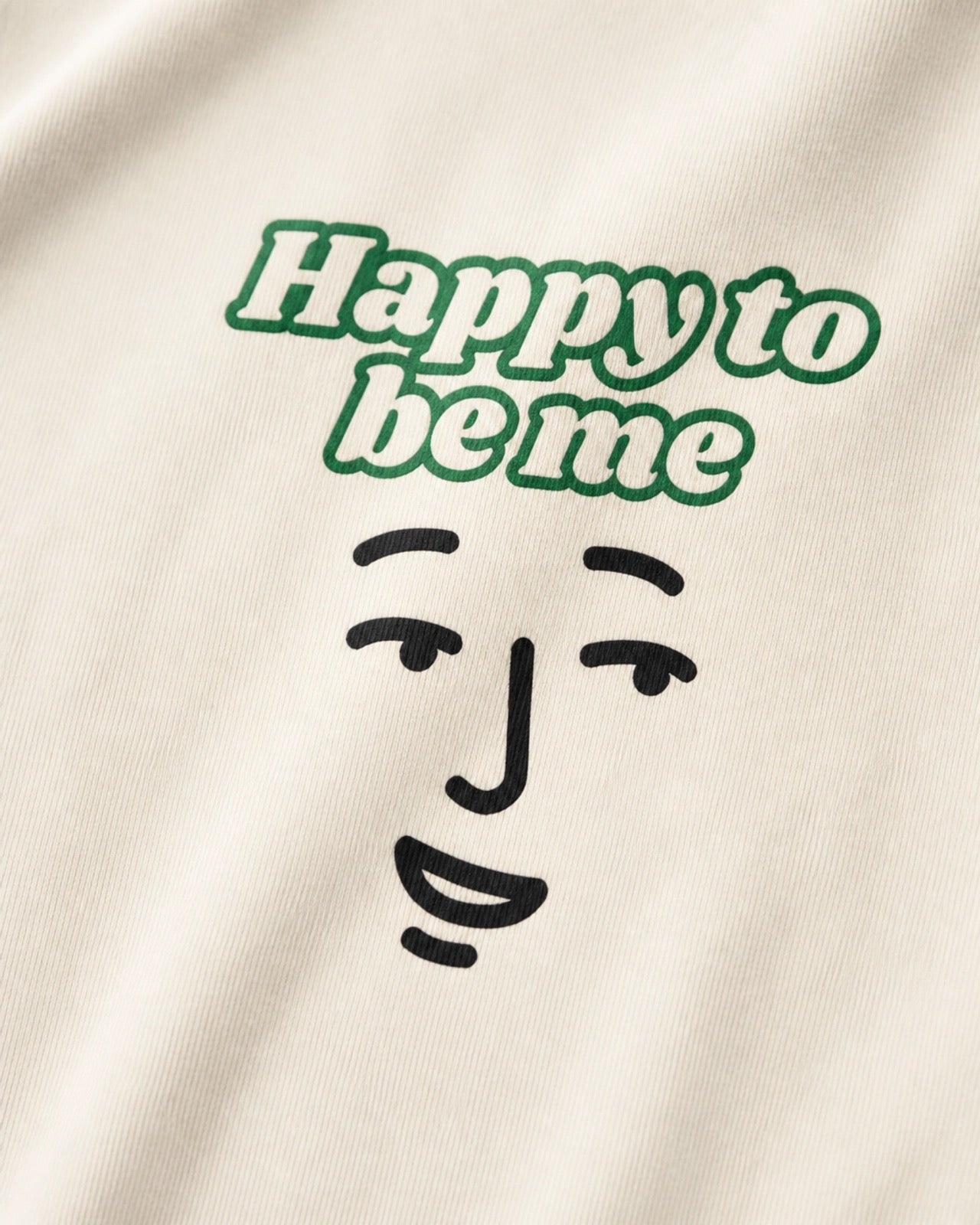 Happy to Be Me Face Graphic T-Shirt | Positive Slogan Tee