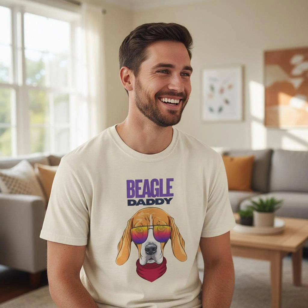 Beagle Daddy T-Shirt | Dog Dad Graphic Tee
