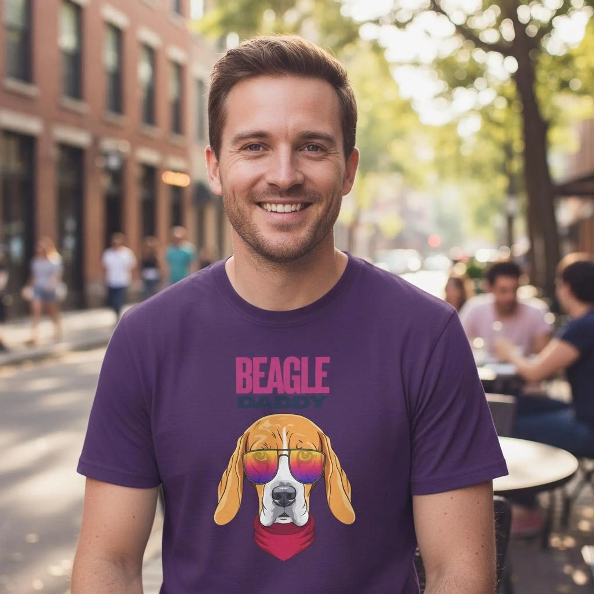 Beagle Daddy T-Shirt | Dog Dad Graphic Tee