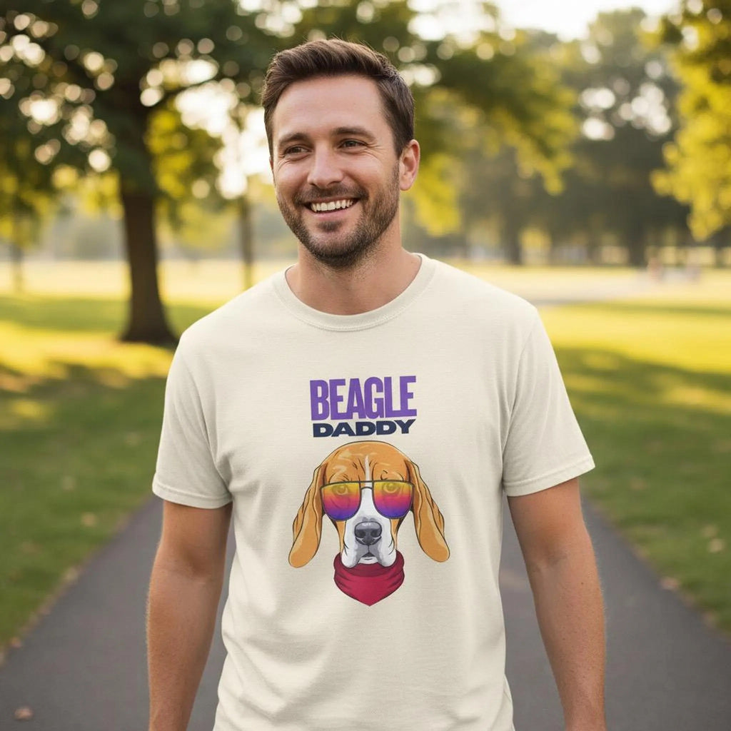 Beagle Daddy T-Shirt | Dog Dad Graphic Tee