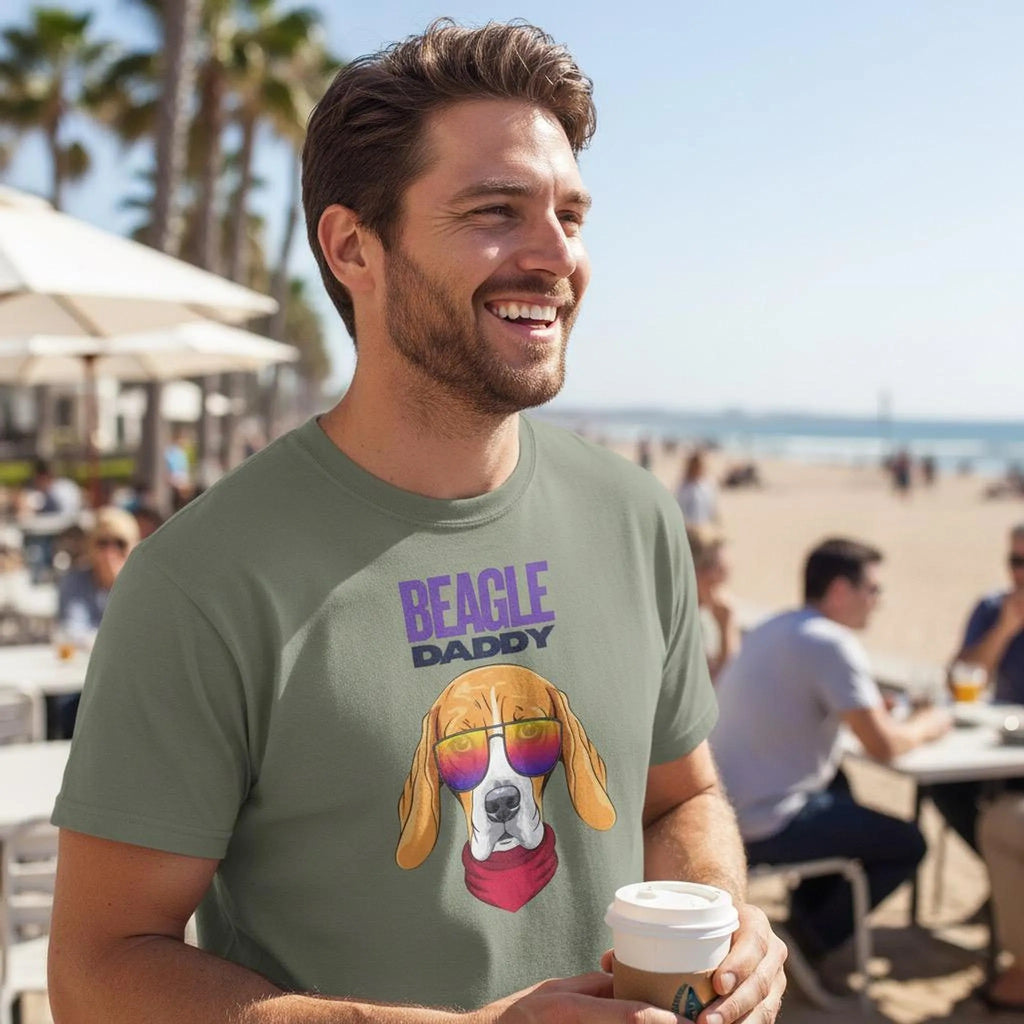 Beagle Daddy T-Shirt | Dog Dad Graphic Tee