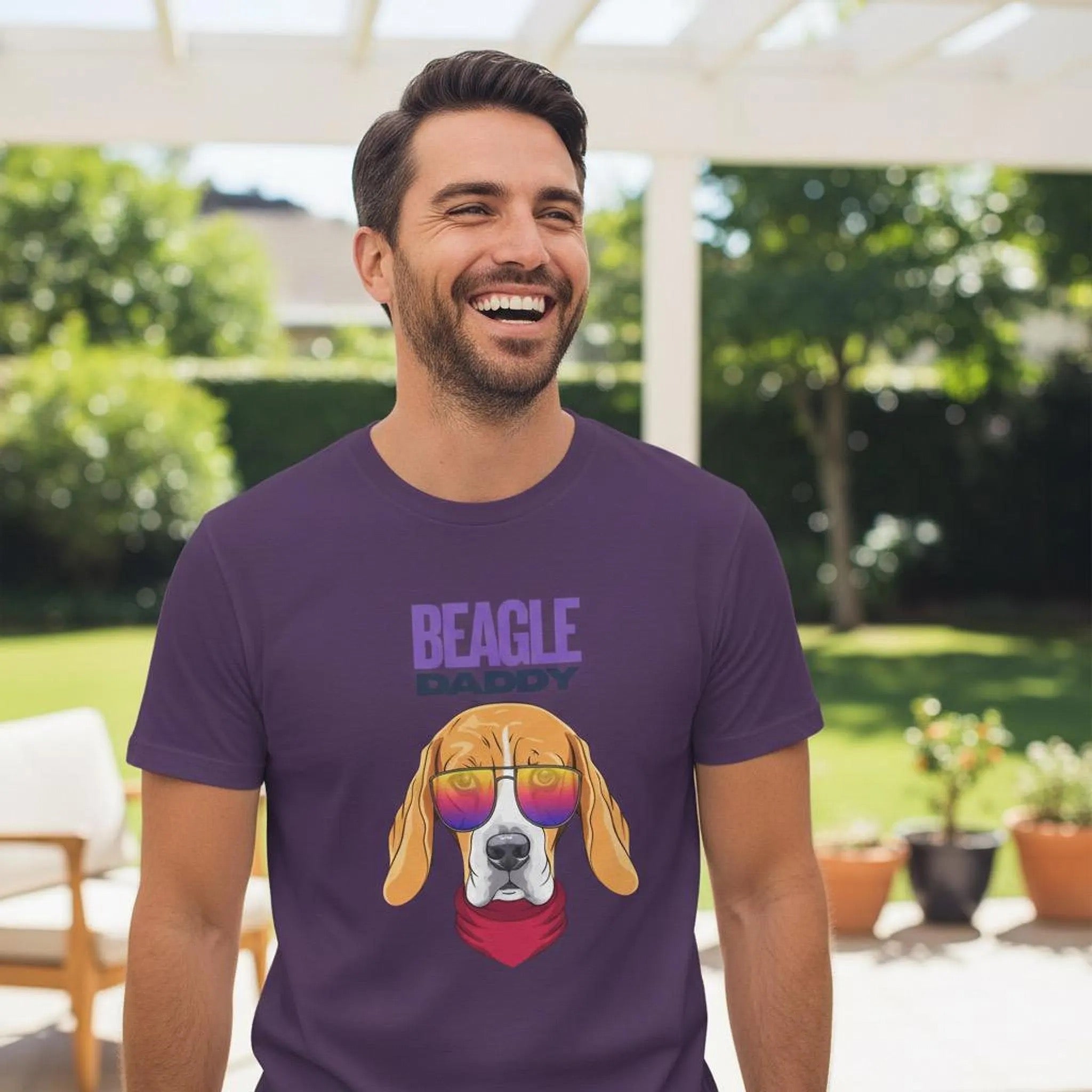 Beagle Daddy T-Shirt | Dog Dad Graphic Tee