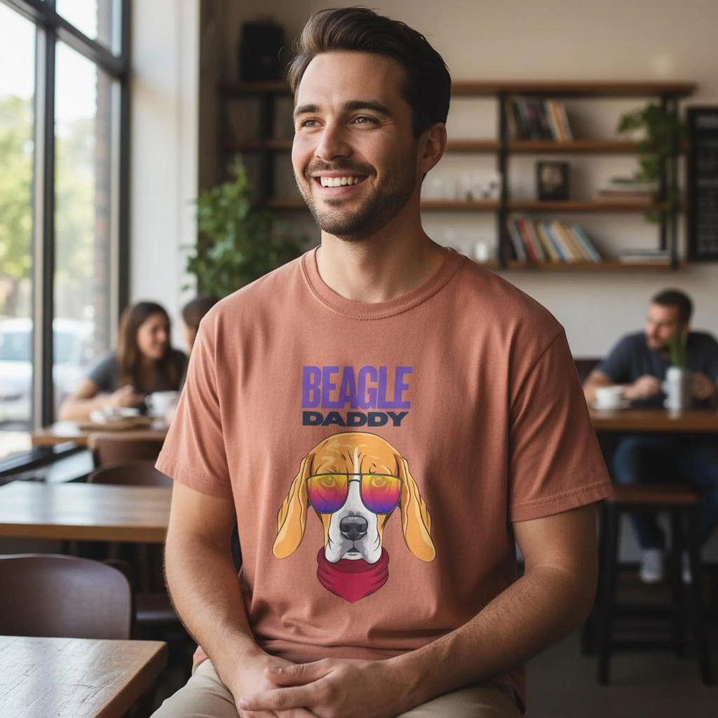 Beagle Daddy T-Shirt | Dog Dad Graphic Tee