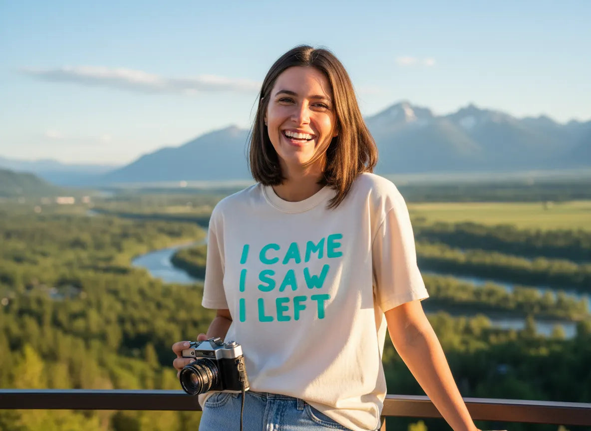 I Came I Saw I Left T-shirt | Funny Statement Tee